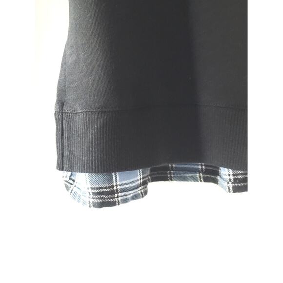 NEW Anthropologie Pilcro Flannel Mix Sweatshirt - Small - Picture 11 of 11